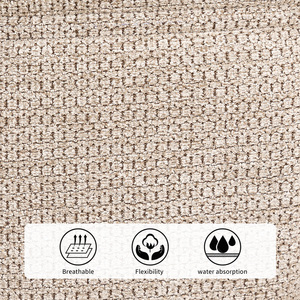 <span class=keywords><strong>Fauteuil</strong></span> individuel moderne capitonné avec pieds en métal doré, revêtement en tissu <span class=keywords><strong>beige</strong></span>, pour salon ou salle de séjour - Product Image 5