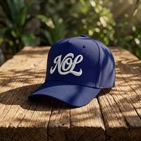 Gorra de Béisbol Unisex de Lujo de 5 Paneles con Bordado de Letras Vintage y Estampado de Goma en Relieve, Estilo Formal Americano