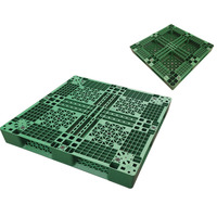 Palette en plastique Hdpe, supports empilables, palette poubelle, robuste, lot de 10 pièces, 1100x1100x150, prix bon marché