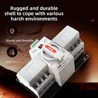 Saklar Transfer Otomatis/Manual Dual-Power ATS Pilihan Lintas Batas Kelas CB 2P 63A Rumah Tangga Dua Arah Cerdas