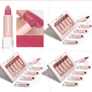Venta caliente Cosméticos 5 colores Lápiz labial impermeable Set Vegano Hidratante Maquillaje de larga duración para uso diario - Product Image 3