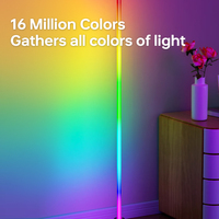 Lampadaire LED Smart Home 220V 12V 24V Lampadaire d'angle LED RGB de couleur unique Lumières pour salle de jeux