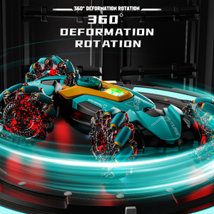 Mando a distancia dual <span class=keywords><strong>2</strong></span>,4G 4WD LED Light Drift & Transform Twist RC Stunt Car Control remoto Spray Programación Auto Lift & Climbing Action - Product Image 5