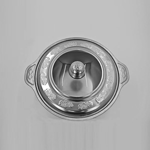 เตาแอลกอฮอล์สแตนเลสทรงกลมพร้อมฝาปิด ใช้สำหรับอุ่นอาหารบุฟเฟ่ต์ รุ่น ML-5 - Product Image 1