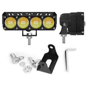 Système d'éclairage de moto 5 pouces 4 led lentille projecteur lampe antibrouillard 3000k 6000K led lumières pour véhicule tracteur pelle SUV - Product Image 2