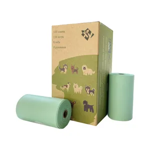 Hina-compost casero respetuoso con el medio ambiente, bolsa de residuos de perro biodegradable 100% a base de almidón de maíz personalizado