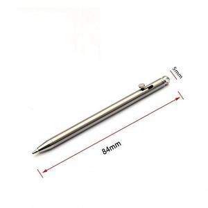Mini stylos à bille métalliques en gros, en alliage de titane, pour signature professionnelle, avec logo personnalisé, idéaux pour les cadeaux d'événements d'entreprise - Product Image 4
