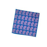 Thermische Pads aus Silikonkautschuk mit unterschiedlicher Dicke für CPUs, mit leicht klebriger Oberfläche.