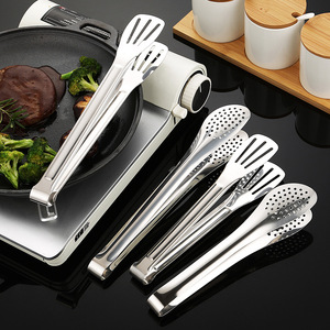 C224 Langlebige Küchen utensilien aus Edelstahl Set Anti-Hot BBQ Tools mit Muster Lebensmittel zange Brot Riemen Küche Bäckerei Verwendung - Product Image 4
