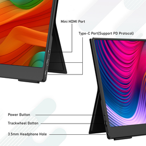 14.0 "moniteur d'ordinateur portable Portable Ultra mince FHD 1080P moniteur externe pour ordinateur portable PC <span class=keywords><strong>Mac</strong></span> téléphone PS5 Xbox Switch - Product Image 6