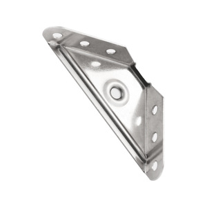 Conector Triangular para Muebles de Acero Inoxidable Niquelado para Soporte de Armario - Product Image 3