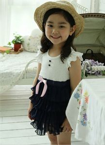 Vestidos de Encaje con Mangas Cortas para Niñas, Venta al Por Mayor, Verano 2015 - Product Image 3