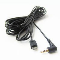 Kabel Jack Right Angle Stereo ke Micro B USB 5P AUX Kabel Kustom Android Stereo 2.5MM 4 Pole/kustomisasi Rohs
