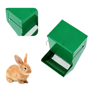 Conteneur d'alimentation en métal durable avec couvercle pour rongeurs, lapins, cochons d'Inde, garantie longue durée de vie - Product Image 2