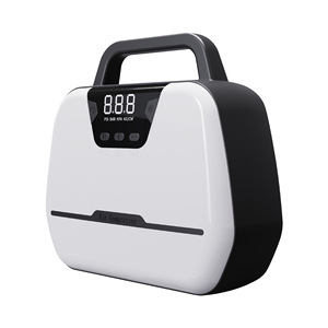 צילינדר כפול 12v חשמלי משאבת אוויר נייד צמיג נייד תצוגה דיגיטלית ac/dc רכב ביתי מטרה כפולה אור חירום - Product Image 1