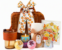 Coffret Cadeau de Luxe 6 Pièces pour Femme : Tasse, Sel de Bain, Serviette, Bougie Parfumée – Personnalisable avec Logo – Fête des Mères, Saint-Valentin