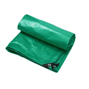 户外聚乙烯防水布200Gsm编织绿色防水布巴基斯坦重型防水布