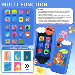 Téléphone intelligent pour enfants, <span class=keywords><strong>jouet</strong></span> pour enfants, téléphone unisexe, appareil photo éducatif intelligent pour enfants, lecteur multimédia, cadeaux d'anniversaire - Product Image 3