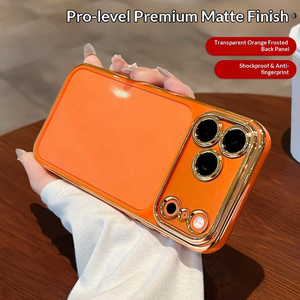 Custodia per Telefono con Protezione per Obiettivo Fotocamera Bicolore Elettroplaccata per <span class=keywords><strong>iPhone</strong></span> <span class=keywords><strong>13</strong></span> 14 15 16 17 <span class=keywords><strong>Pro</strong></span> Max, <span class=keywords><strong>Cover</strong></span> Posteriore in <span class=keywords><strong>Silicone</strong></span> Morbido Antiurto - Product Image 2