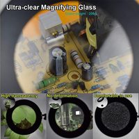 5X USB LED Magnifying Glass Desk Lamp 3 Colors LED Light 10 Level Lighting Adjustment for Reading Rework Soldering Luxury