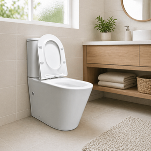 Ensemble WC MWD WaterMark à fixation murale, chasse d'eau siphonique Tornado, en céramique, pour projets résidentiels, hauteur confort - Product Image 3