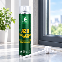 Mousse PU à faible pression et faible expansion pour l'isolation thermique et phonique SOZEN-A20, mousse PU pour portes et fenêtres