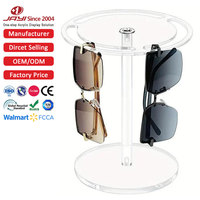 Support de Présentation Rotatif à 360° pour Lunettes en Acrylique Personnalisé en Usine, Organisateur de Lunettes de Soleil, Présentoir de Table pour Lunettes