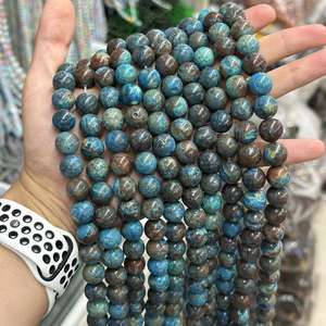 Cuentas <span class=keywords><strong>de</strong></span> piedra lisa <span class=keywords><strong>de</strong></span> <span class=keywords><strong>jaspe</strong></span> <span class=keywords><strong>de</strong></span> <span class=keywords><strong>otoño</strong></span>, cuentas sueltas redondas <span class=keywords><strong>de</strong></span> piedras preciosas <span class=keywords><strong>de</strong></span> 4/6/8/10/12mm para fabricación <span class=keywords><strong>de</strong></span> joyas DIY, suministros <span class=keywords><strong>de</strong></span> abalorios, Color azul - Product Image 5