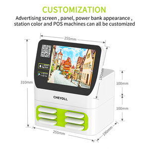 Borne de recharge de batterie externe partagée pour restaurant, 6 emplacements, 5000 mAh, <span class=keywords><strong>location</strong></span> de batterie externe, station de recharge, <span class=keywords><strong>location</strong></span> de batterie externe <span class=keywords><strong>pas</strong></span> chère - Product Image 2