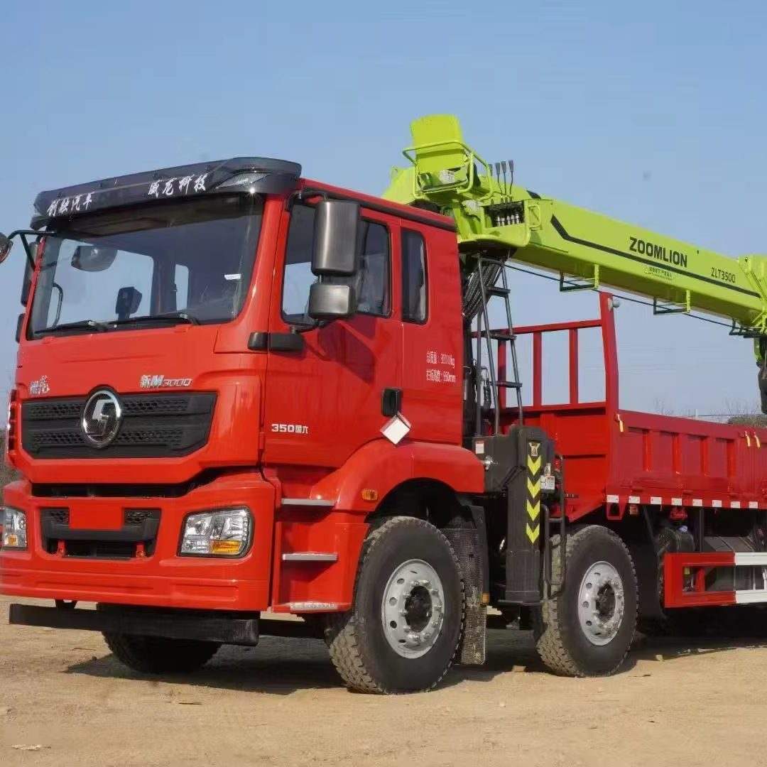 Автомобильный грузовик Shaanxi Group DeLong 4x8 с 14-тонным 5-секционным подъемным краном