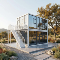 Maisons prêtes à être expédiées, maisons mobiles de luxe personnalisées, fabricant de maisons préfabriquées, maison en verre miniature pour l'extérieur, maison conteneur à vendre