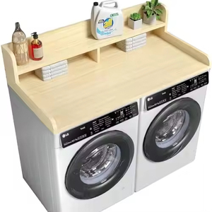 Mặt bàn máy giặt sấy 2 tầng có thanh chắn và đệm chống trượt, tấm phủ máy giặt và máy sấy - Product Image 1