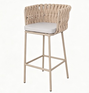 Meubles de restaurant d'extérieur, ensemble de table à manger en aluminium pour patio, ensemble de chaises de bar, pour jardin, bord de piscine, cafés, bar à domicile, hôtel, bistrot - Product Image 2