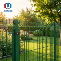 Panneau de clôture de jardin en treillis soudé 3D en acier galvanisé thermolaqué, clôture de sécurité extérieure, taille et couleur personnalisées