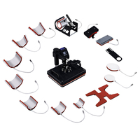 Machine à impression par Sublimation 3d 15 en 1, usage domestique, pour t-shirts, tasses, Football, stylos, assiettes, bouteilles et tasses, livraison gratuite