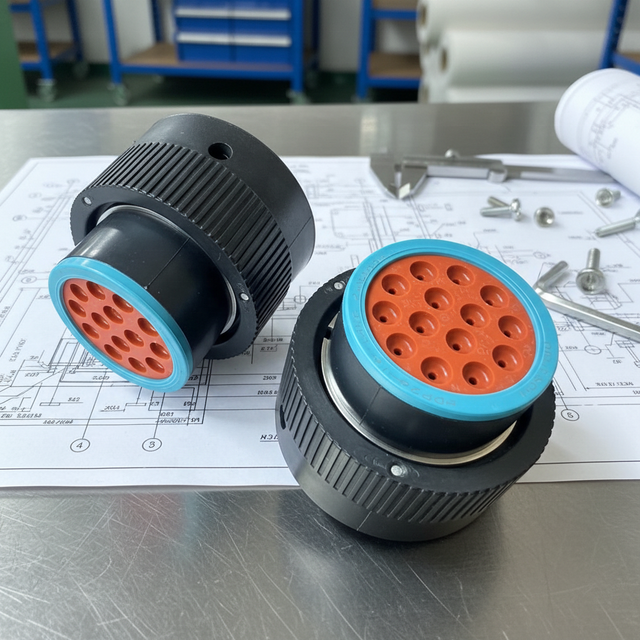 Original Deutsch HDP26-18-14PE IP67 Waterproof 14pin Auto Connectors Wire Connector for Automotive PLUG ASM Black Nylon/Plastic