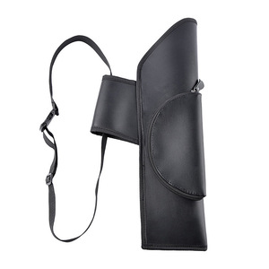 Traditional Waist-Mounted <b>Quiver</b> Leather Canvas Archery Equipment Left Right Hand Use - Product Image 1