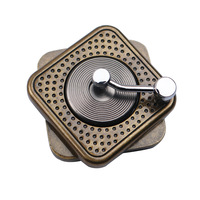 Fidget Spinner ventilateur pliant créatif poussoir magnétique métal Portable pour l'amusement de décompression pour le jouet promotionnel de soulagement du Stress