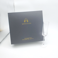 Boîte d'emballage personnalisée pour verre à vin avec insert de protection, coffret cadeau pour flûte à champagne, boîte cadeau pour verre à vin, Schachtel