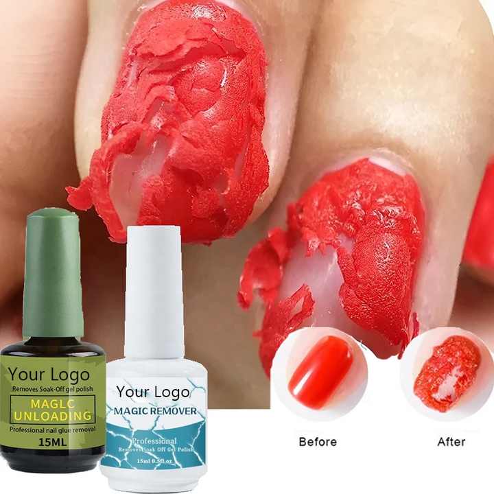 Magic Fast Remover Gel Nails Polish Not Hurting Nail Acrylic Semi