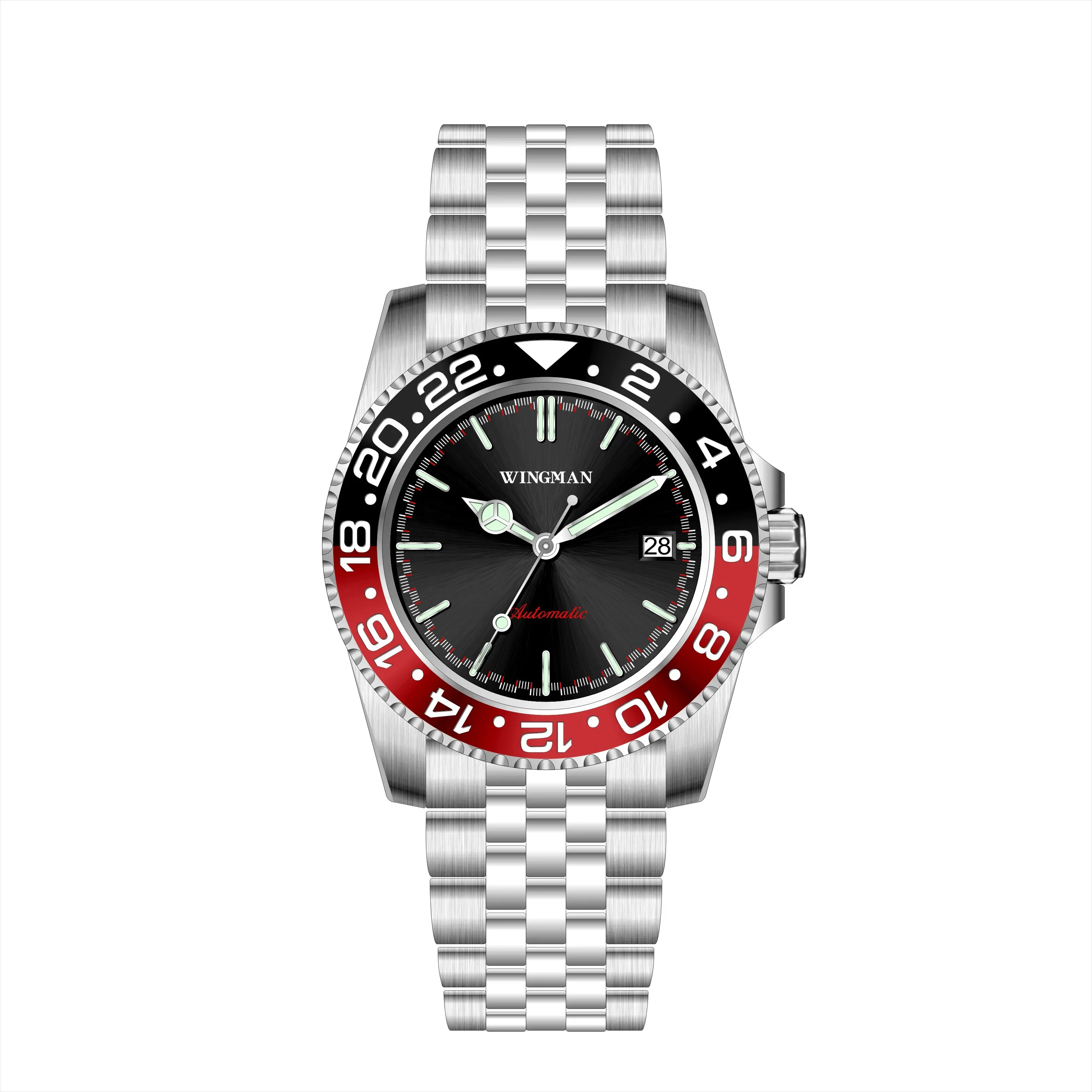 Swiss Made ETA Caliber 2824-2 Watches Automatic Mechanical Men Luxury Mercedes Super Luminous C1/C3 Watch Hands Limited Edition