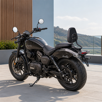 Appuie-dos passager pour moto Benda Chinchilla 350 450 500 avec coussin en cuir PU et porte-bagages arrière en alliage d'aluminium