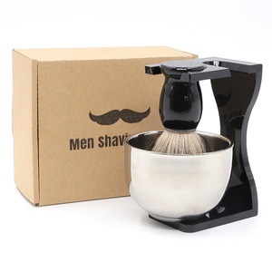 Ensemble de brosses à raser, 3 pièces, <span class=keywords><strong>prix</strong></span> <span class=keywords><strong>d</strong></span>'usine, pour barbe, savon moussant, cadeau - Product Image 6
