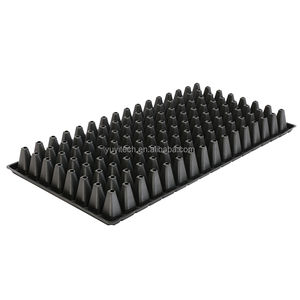 Barquettes de <span class=keywords><strong>semis</strong></span> en <span class=keywords><strong>polystyrène</strong></span> noir à prix avantageux, 128 cellules, pour la culture de <span class=keywords><strong>semis</strong></span> en pépinière, grandes et profondes, en vente - Product Image 5