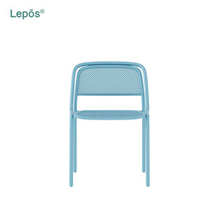 Moderno ligero a prueba de herrumbre apilable Patio muebles de aluminio al aire libre Silla de comedor para jardín Bistro Hotel restaurante café - Product Image 2