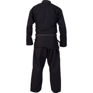 Uniforme de Jiu Jitsu Brasileño (BJJ) para Hombre, Negro, Hecho a Medida, de Alta Calidad, Tejido Perlado, Bordado, Poliéster/Algodón, 380gsm - Product Image 1