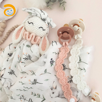 Literie pour bébé en mousseline, doudou mignon, couverture en coton, couverture de sécurité, vente en gros