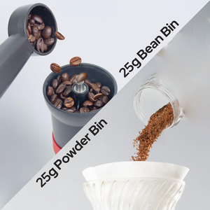 Moulin à café manuel conique en acier inoxydable pour la maison, le bureau et le camping, avec réglage ajustable et roulement - Product Image 4