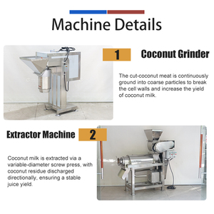 Medium Scale Coconut Milk Processing Line Coconut Peeling, Washing, Grinding and Milk Extracting Machine - Product Image 3