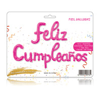 Ballon Alphabet joyeux cumpleos, ensemble de ballons en aluminium, boîte de rangement, espagnol,